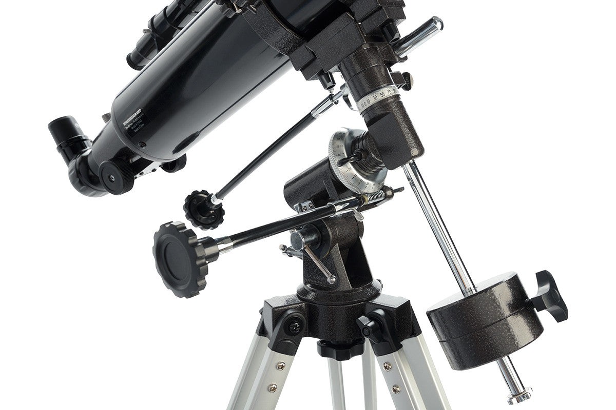 Side view of Celestron PowerSeeker 80EQ Telescope
