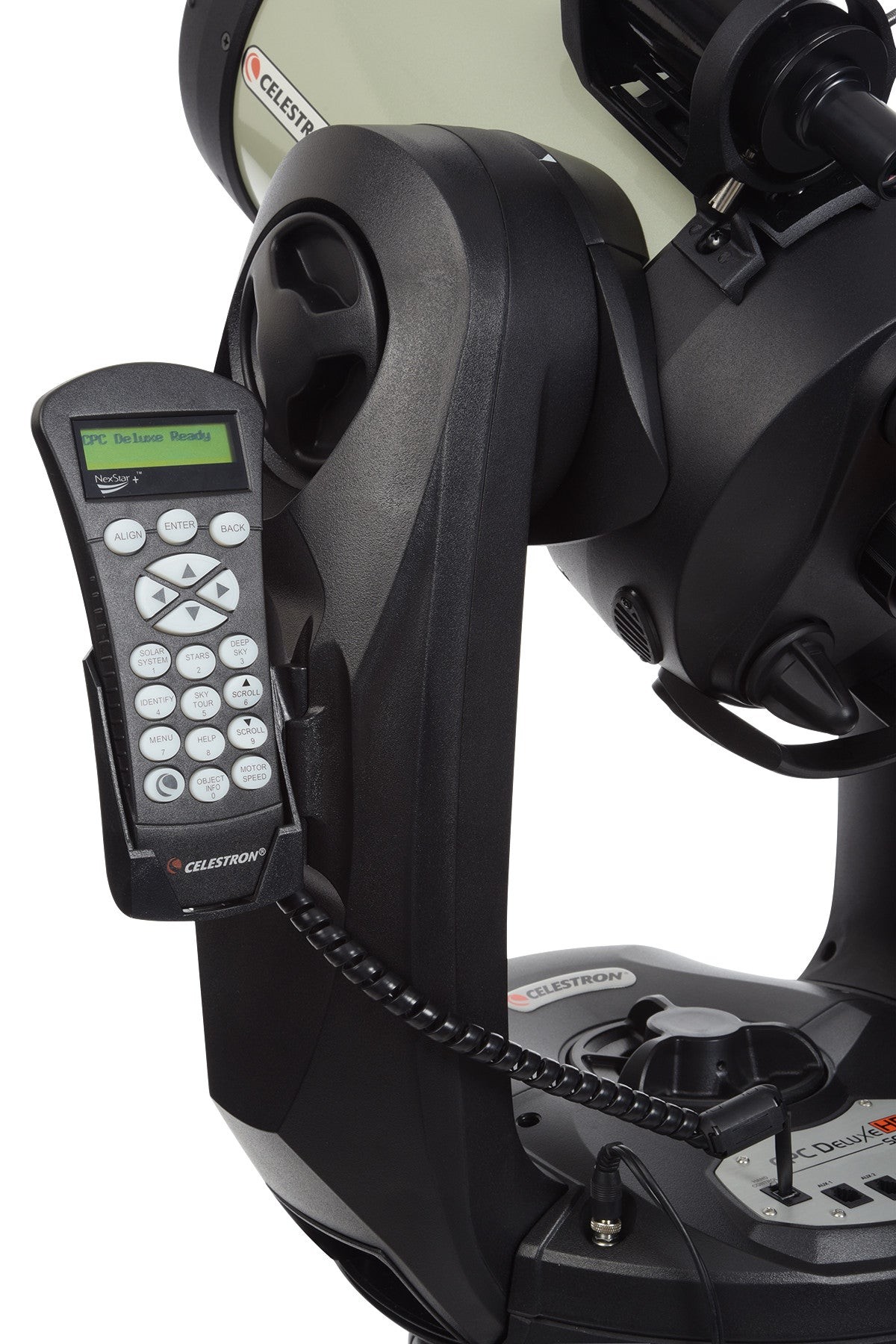 Side view of Celestron CPC Deluxe 800 HD Telescope