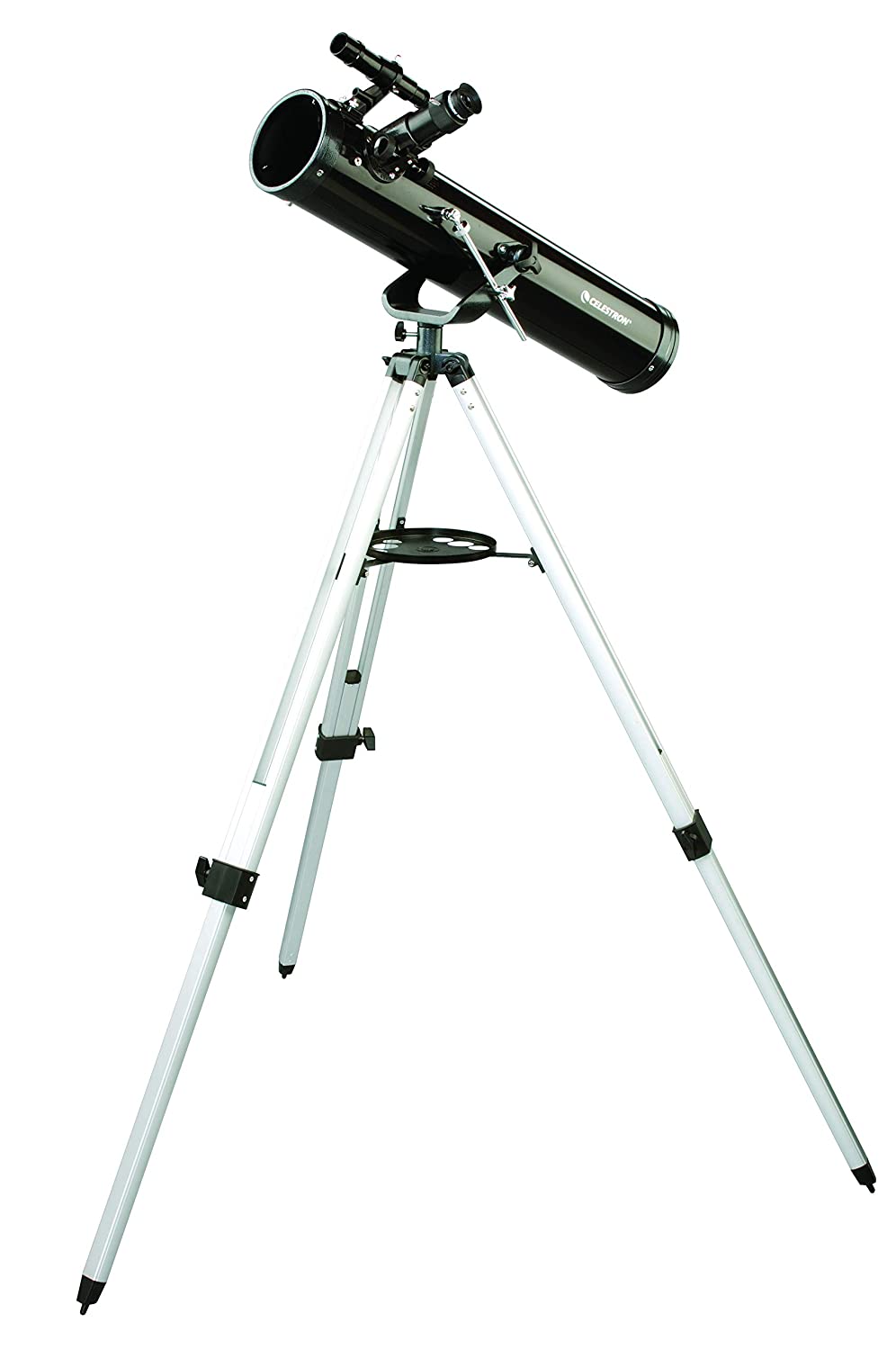 Side view of Celestron Powerseeker 76Az Newtonian Telescope – Telescope > Reflector Telescopes | Shop at Vorion Scientific India