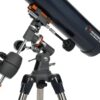 Side view of Celestron Astromaster 76EQ Telescope – Telescope > Reflector Telescopes | Shop at Vorion Scientific India
