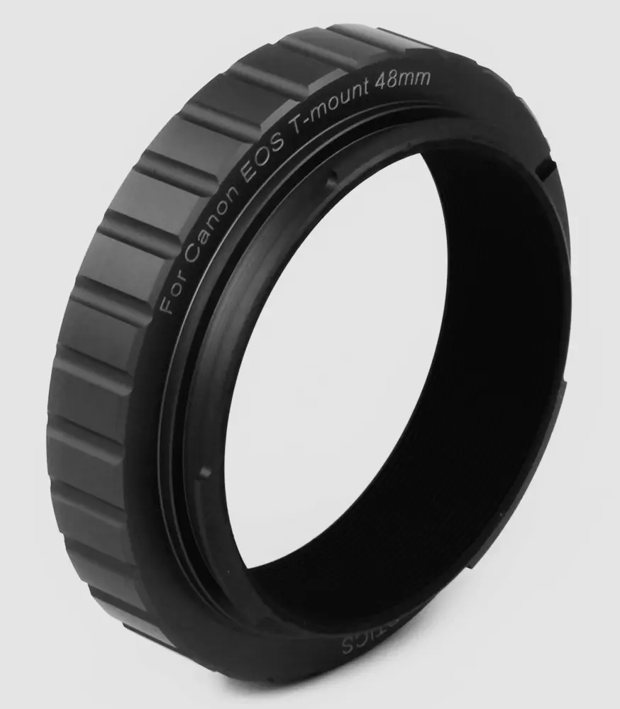 Side view of William Optics 48mm T mount for Canon EOS – Accessories > Adapters Spacers Converters Tilters | Shop at Vorion Scientific India