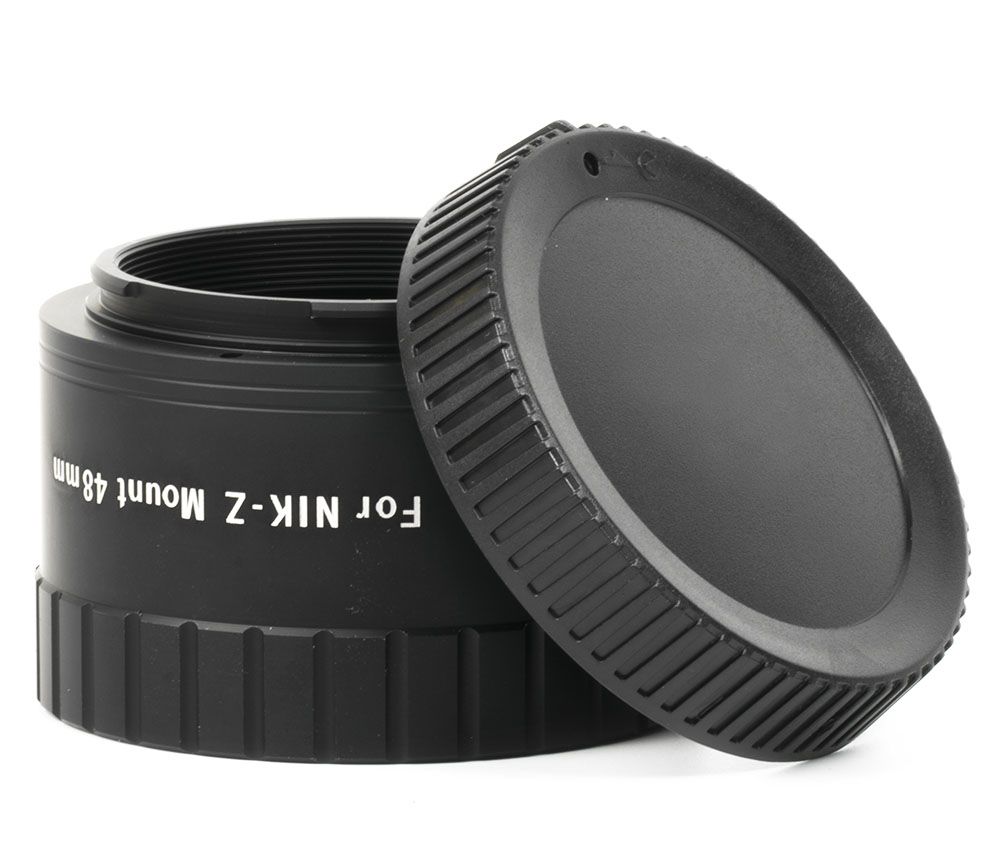 Side view of William Optics 48mm T mount for Nikon Z Mirrorless Camera – Accessories > Adapters Spacers Converters Tilters | Shop at Vorion Scientific India
