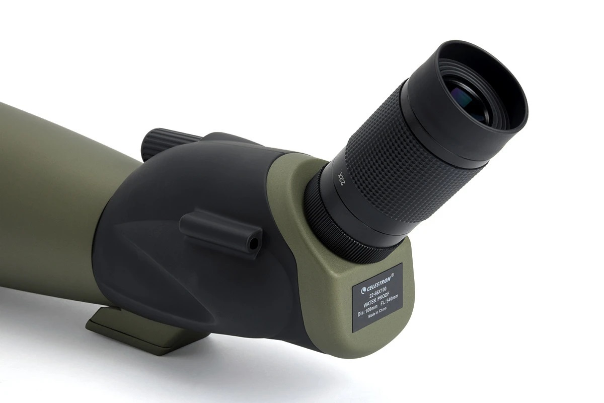 Side view of Celestron Ultima 100 - 45 Degree Spotting Scope – Spotting Scope | Shop at Vorion Scientific India