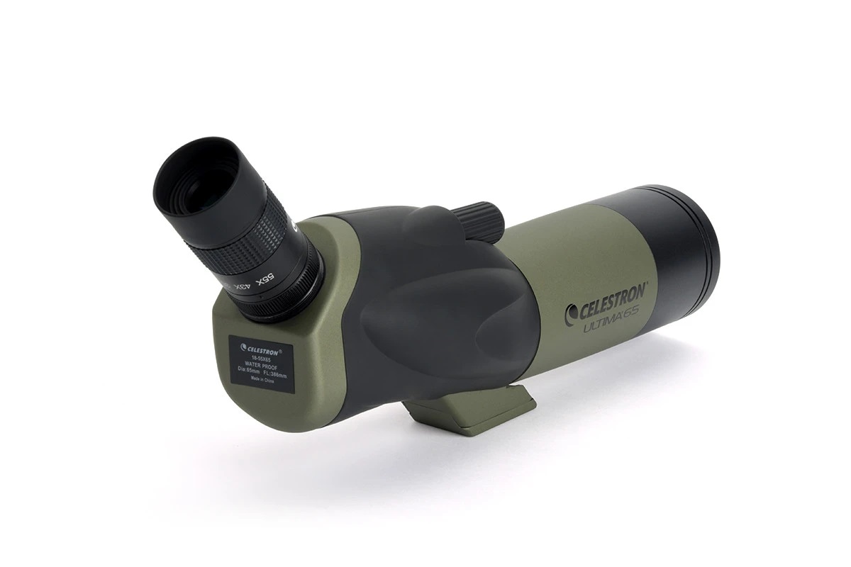 Side view of Celestron Ultima 65 - 45 Degree Spotting Scope with Smartphone Adapter – Spotting Scope | Shop at Vorion Scientific India