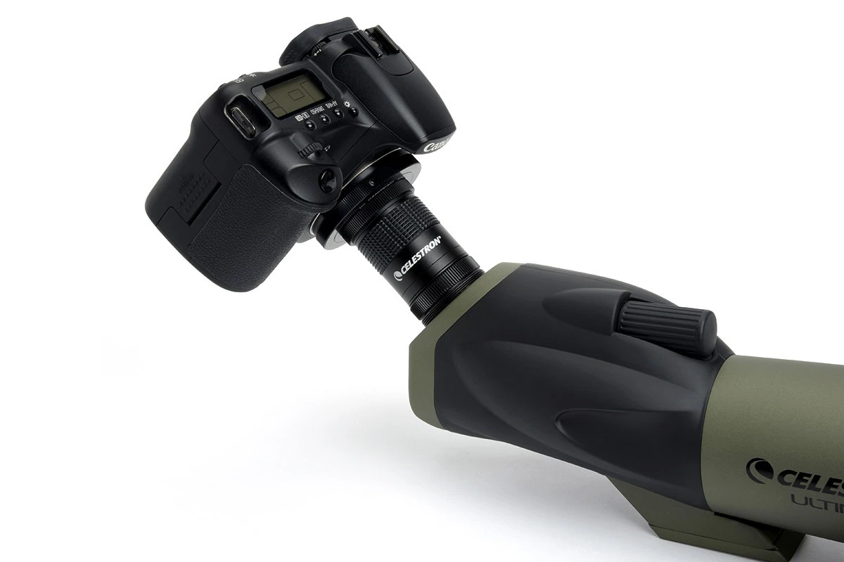 Side view of Celestron Ultima 65 - 45 Degree Spotting Scope with Smartphone Adapter – Spotting Scope | Shop at Vorion Scientific India