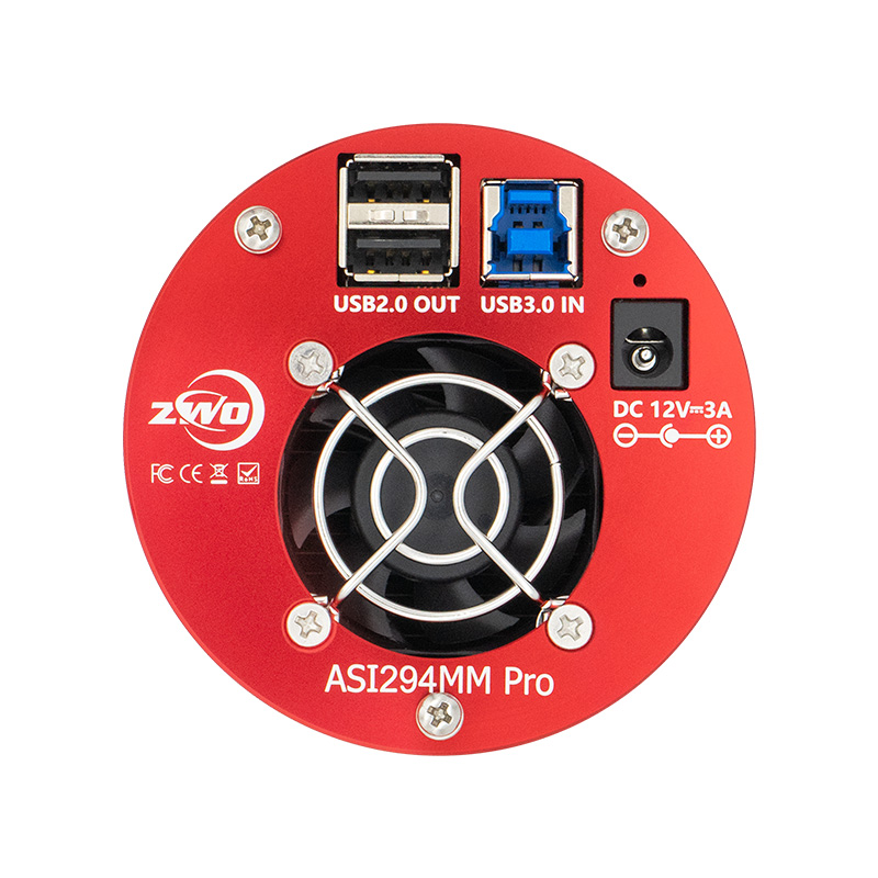 Side view of ZWO ASI294MM-P DSO Camera – Camera > DSO Cameras | Shop at Vorion Scientific India