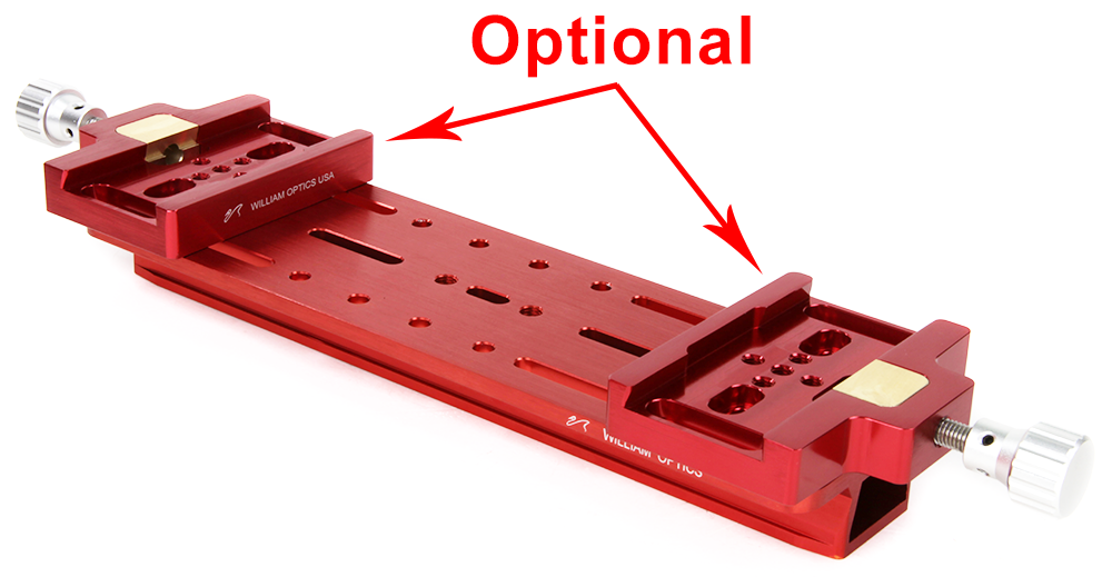 Side view of William Optics All New Long Version Vixen-style Dovetail Plate – Accessories | Shop at Vorion Scientific India