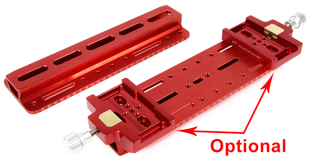 Side view of William Optics All New Long Version Vixen-style Dovetail Plate – Accessories | Shop at Vorion Scientific India