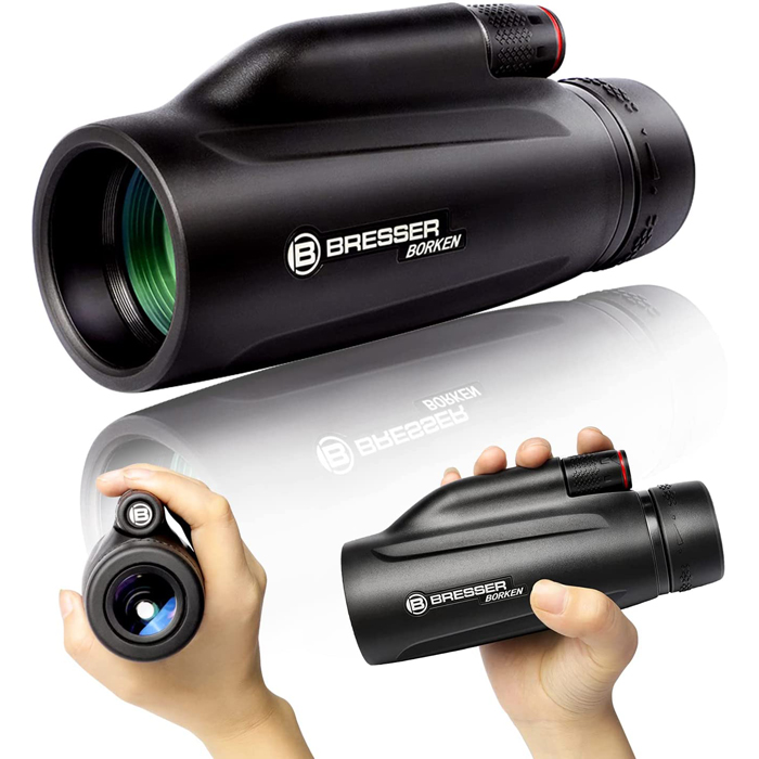 Side view of Bresser 10x42 Monocular – Binoculars > Monocular | Shop at Vorion Scientific India