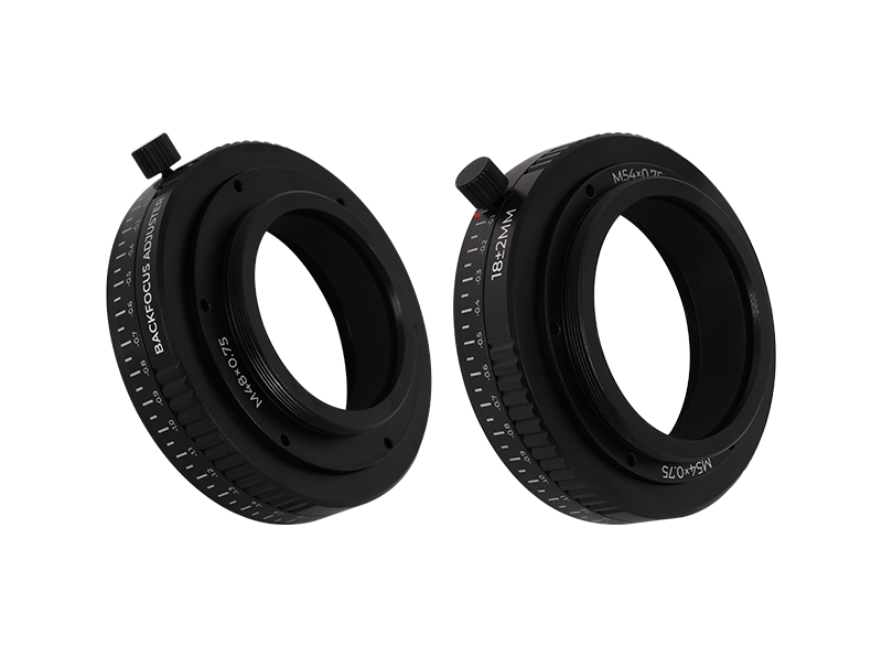 Side view of ASKAR M54 and M48 BackFocus Adjuster – Accessories > Adapters Spacers Converters Tilters | Shop at Vorion Scientific India