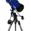 Side view of MEADE POLARIS 127 /1000 EQ – Telescope > Reflector Telescopes | Shop at Vorion Scientific India