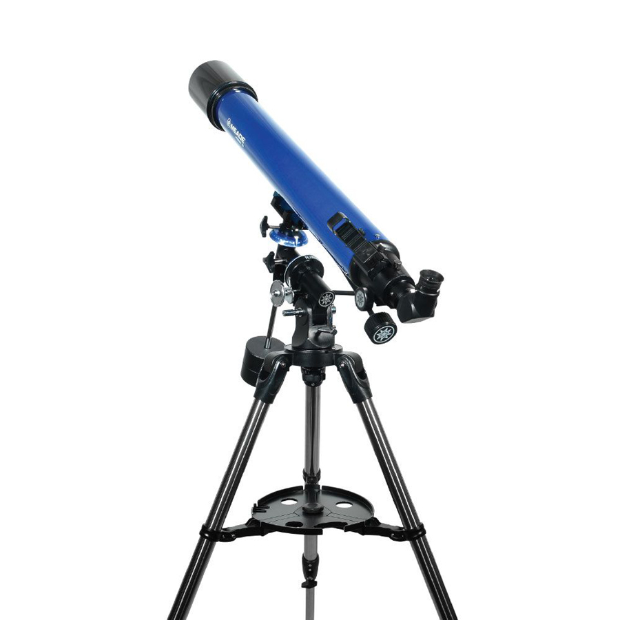 Side view of MEADE Polaris 90 EQ Refractor Telescope – Telescope > Refractor Telescopes | Shop at Vorion Scientific India
