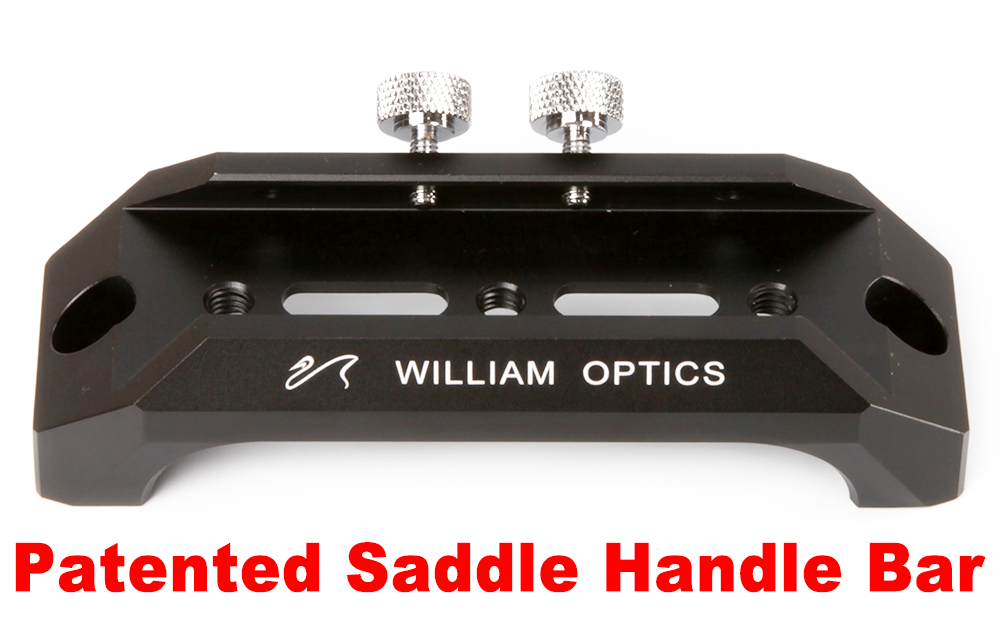 Side view of William Optics New 120mm Saddle Handle Bar (Patented) – Accessories | Shop at Vorion Scientific India