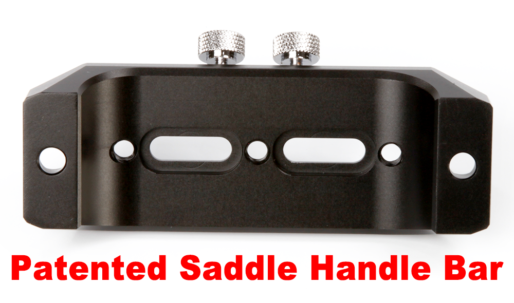 Side view of William Optics New 120mm Saddle Handle Bar (Patented) – Accessories | Shop at Vorion Scientific India