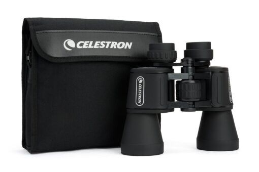 Side view of Celestron Binocular Upclose G2 10x50 PORRO – Binoculars > Binocular | Shop at Vorion Scientific India