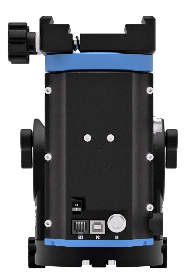 Side view of Pegasus Astro NYX-88 Harmonic Gear Mount – Mounts > Equatorial Mount | Shop at Vorion Scientific India